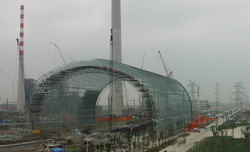 芜湖发电厂球形网架